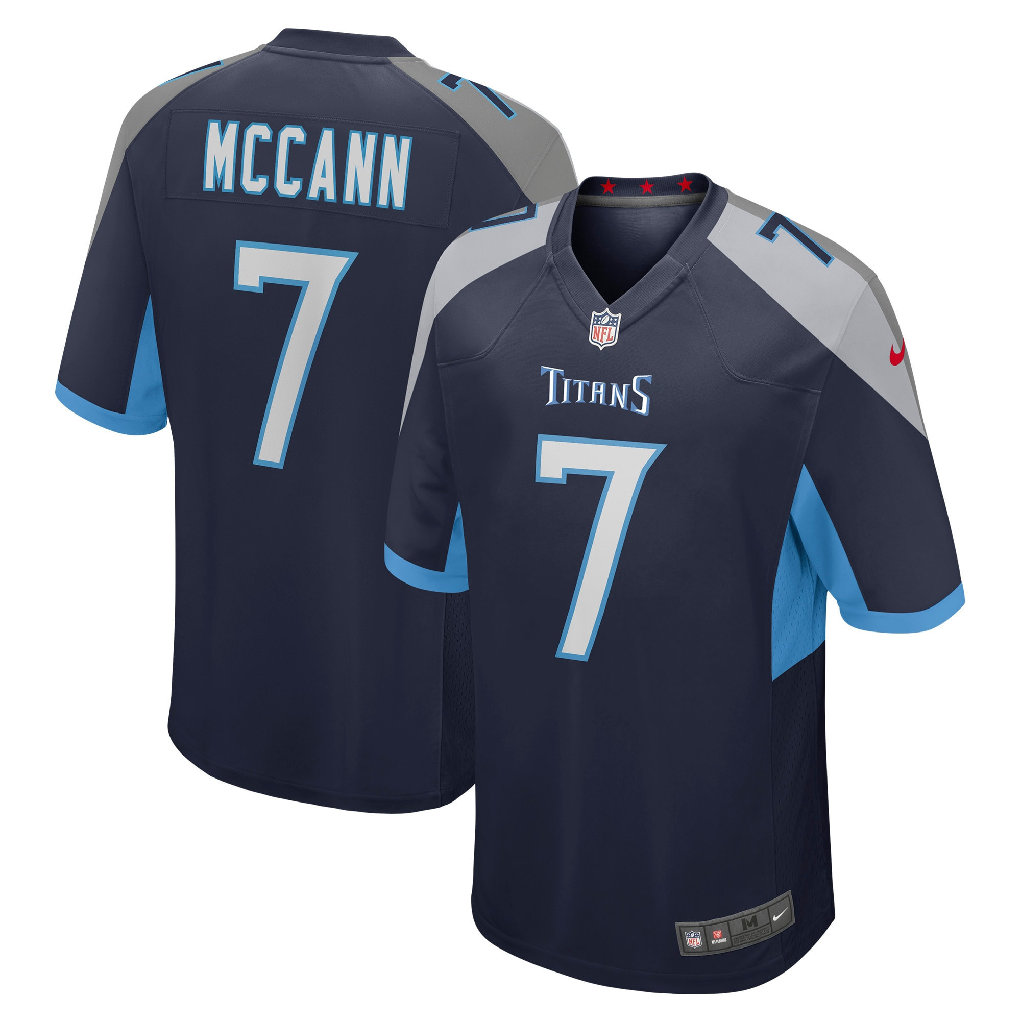 Tucker Mccann Tennessee Titans Game Player Jersey – Navy NFL