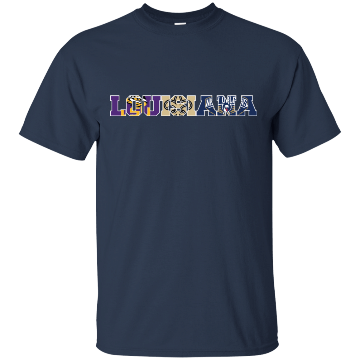 Lsu Tigers New Orleans Saints New Orleans Pelicans Louisiana Sports Fans Shirt