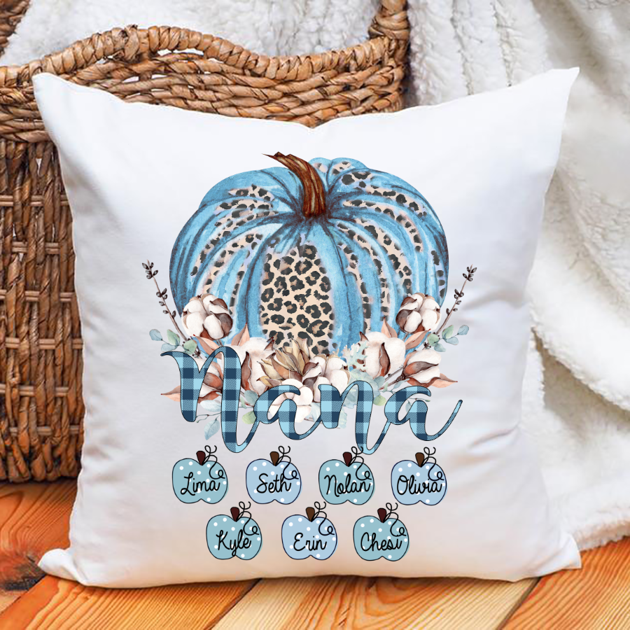 Nana Pumpkin Leopard Pillow