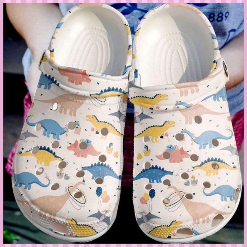 Dinosaur Dino Pattern clog Shoes 2