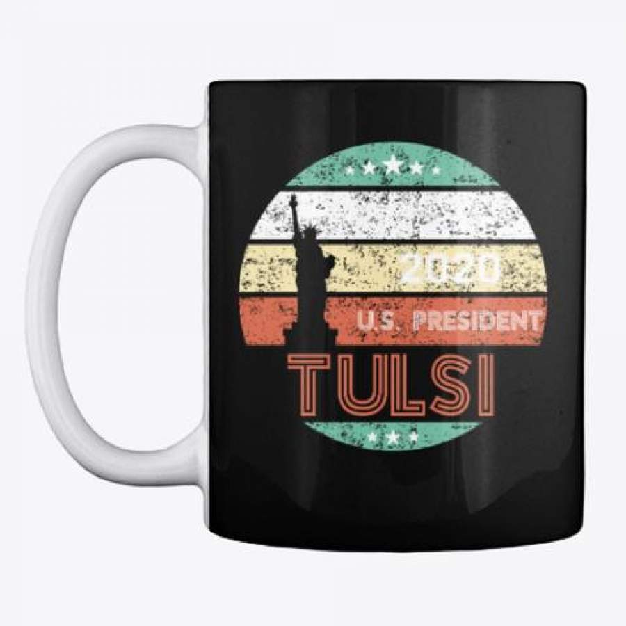 Vintage Us President Tulsi 2020 White Mug