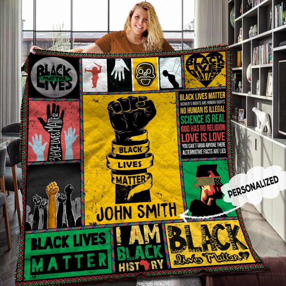 Black Lives Matter Personalized Quilt Blanket Hhh040605Tn