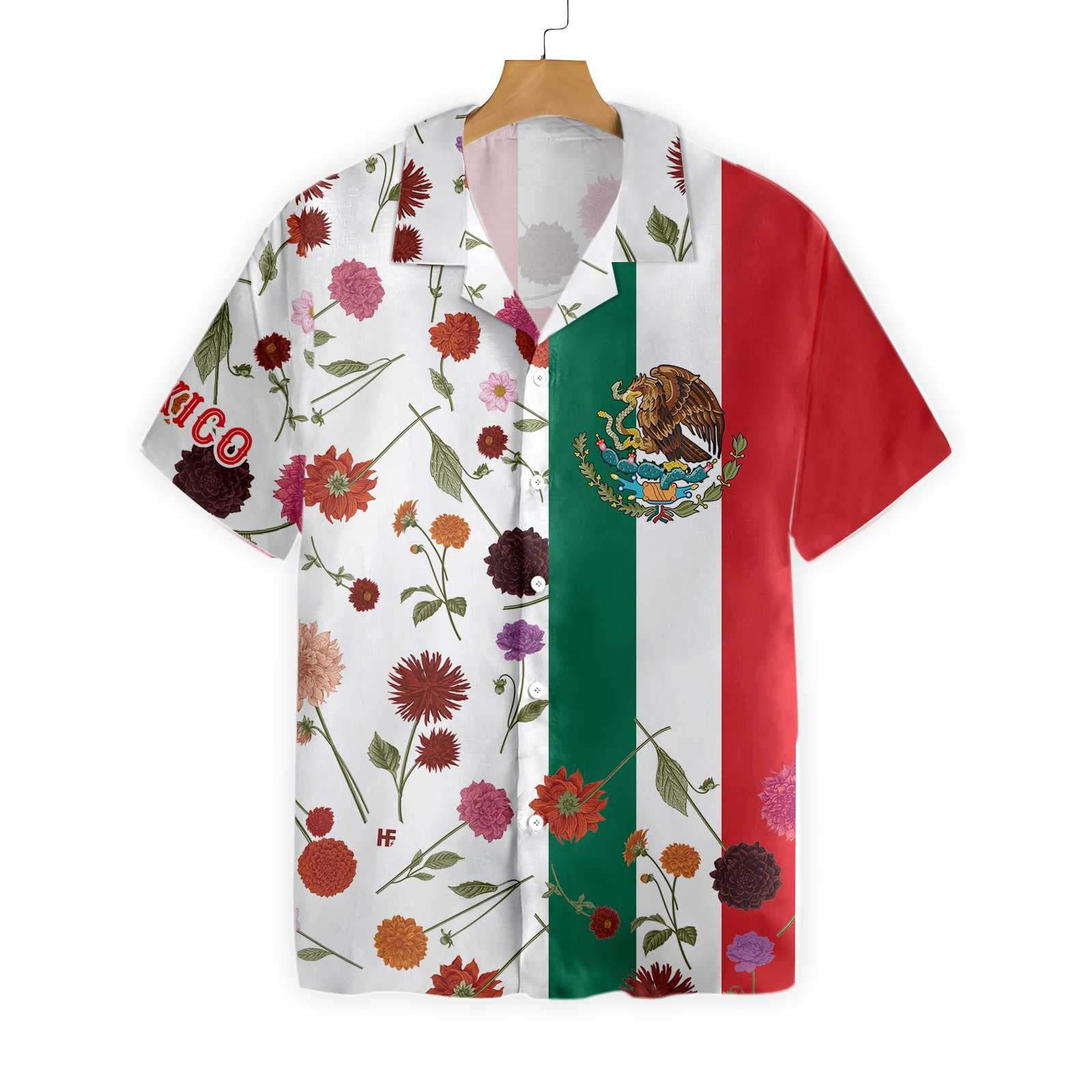 Mexico Dahlias Hawaii Shirt Ha37155