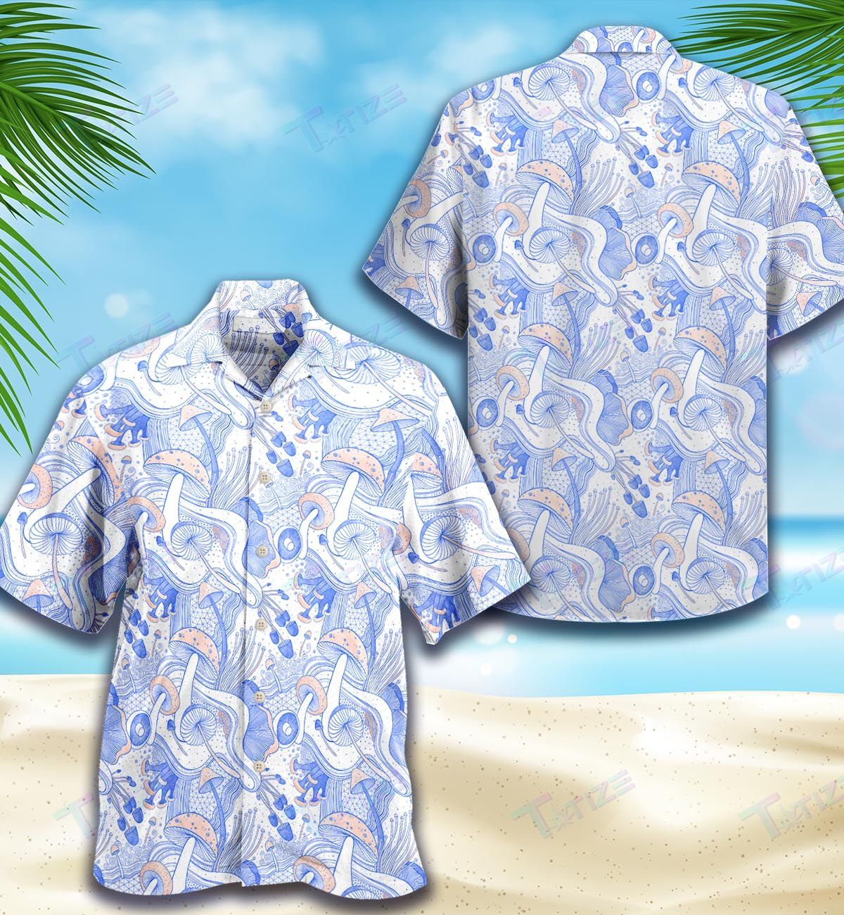 Mushroom Pattern All Over Printed Hawaii Shirt Size S Ha28590