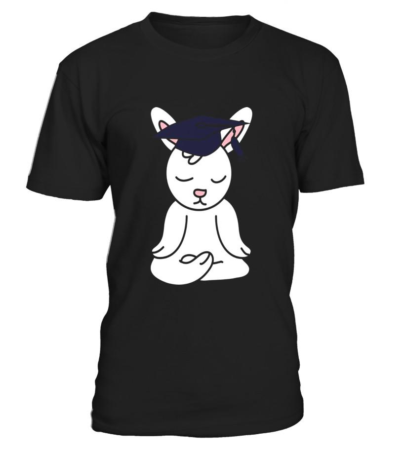 Bunny Rabbit Graduation Yoga Shirt – Yoga Animals Graduates – Limited Edition T shirts C-03ZI9