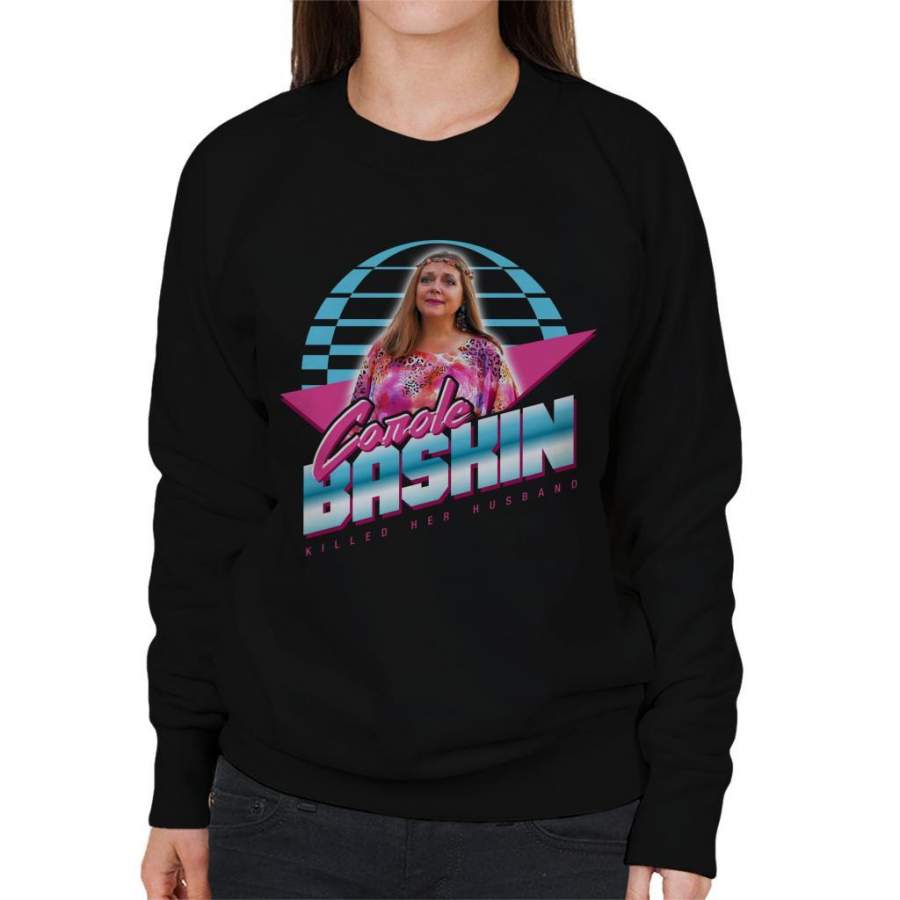 Carole Baskin Tiger King 80s Retro Women’s Sweatshirt