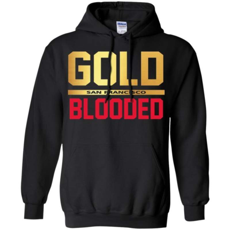 High Quality San Francisco 49ers Gold Blooded Hoodie