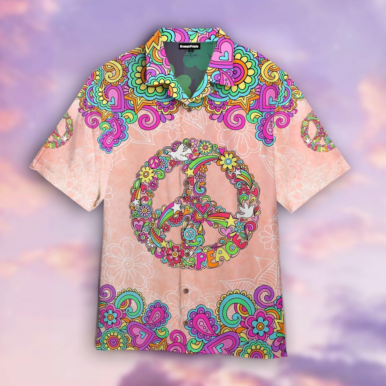 Hippie Boho Floral Hawaii Shirt For Men Women Ha53627