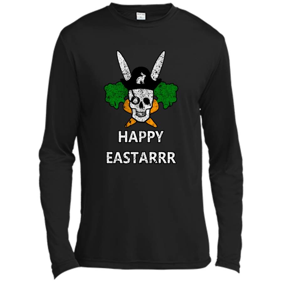 Cute Kids Easter Shirt Rabbit Pirate Tee For Boys And Girls Long Sleeve Moisture Absorbing Shirt