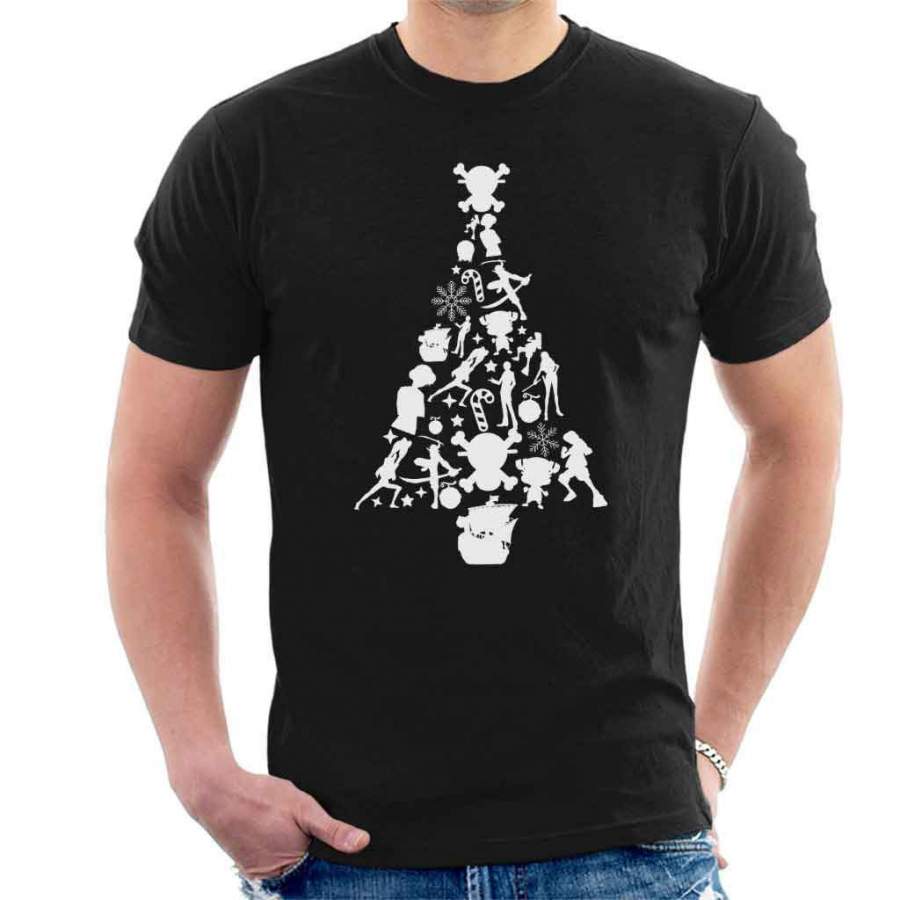 One Piece Christmas Silhouette Pattern Men’s T-shirt