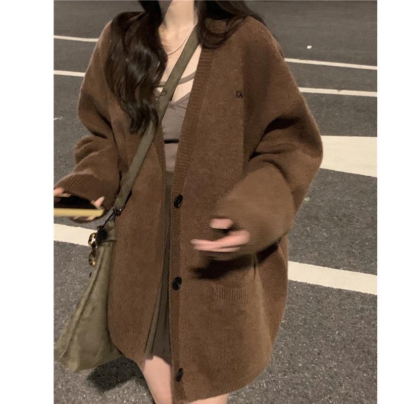 Cardigan Women Loose Retro Casual Soft Preppy Fashion Young Streetwear Basic All-match Ulzzang Mujer Autumn Hot Sale Female Ins alx