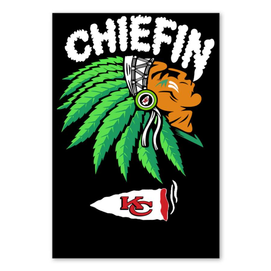 Chiefin Kansas City Chiefs Gift For Fans T-Shirt Vertical Poster