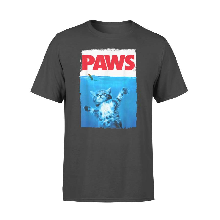 Paws Cat and Mouse Top, Cute Funny Cat Lover Parody Top T-Shirt