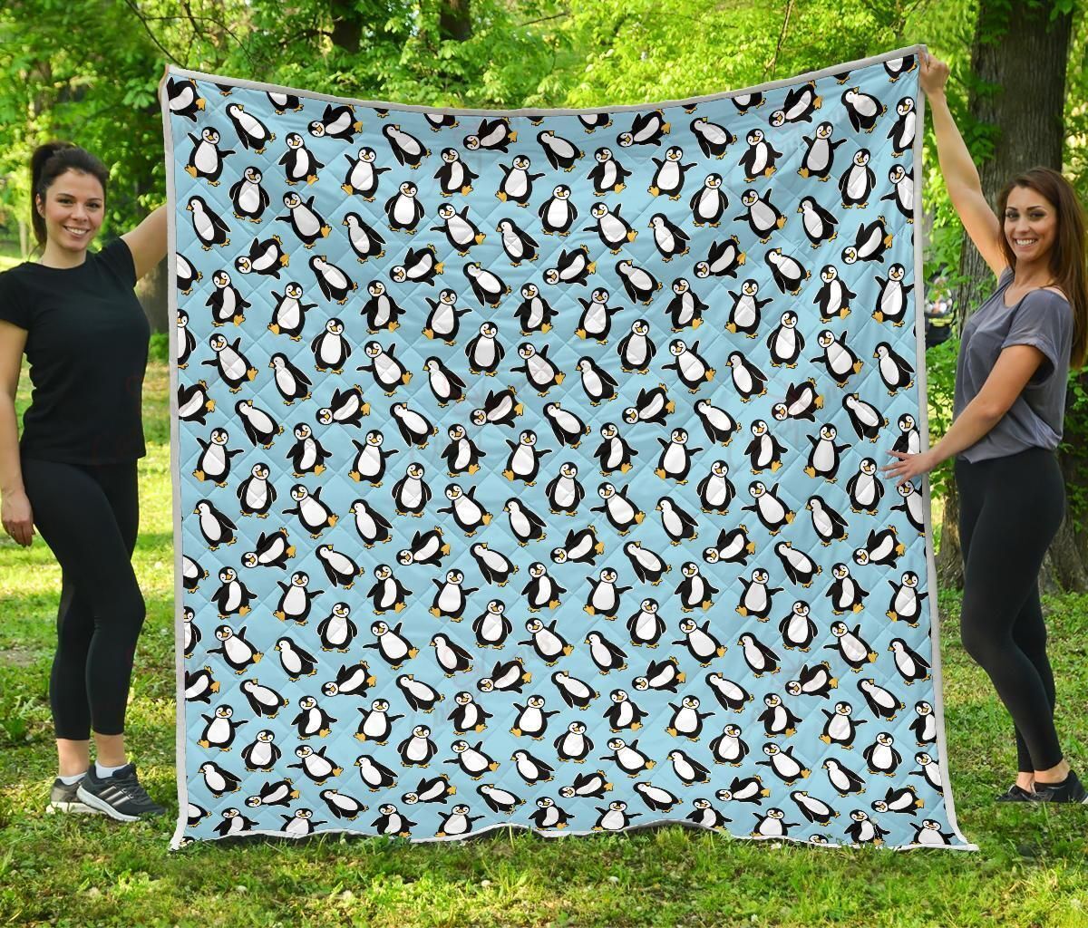 Penguin Happy XL0104356CL Quilt Blanket