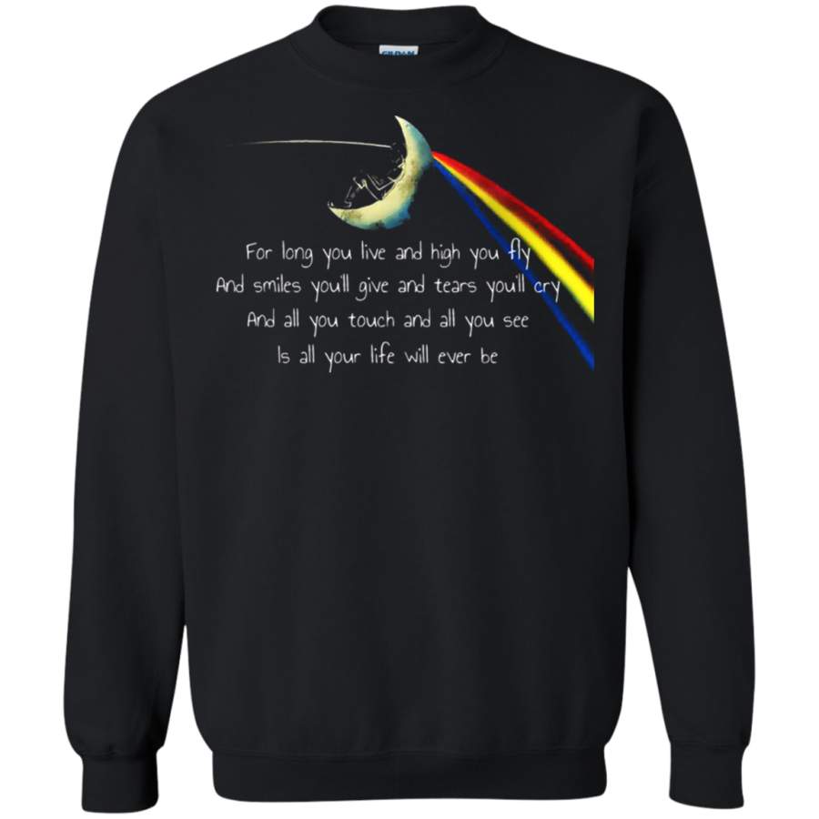 AGR All Your Life Will Ever Be Pink Floyd Breathe Lyric Sweatshirt