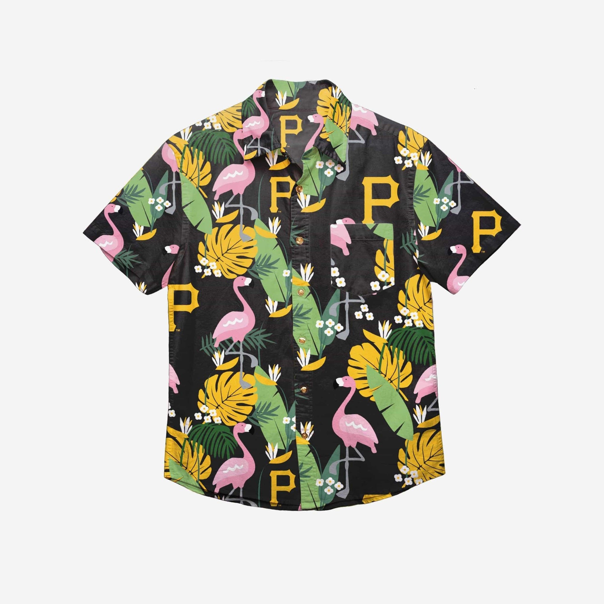 Pittsburgh Pirates Floral Button Up Hawaii Shirt Ha38450