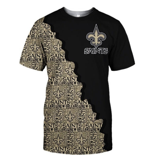 New Orleans Saints Casual 3D T-Shirt