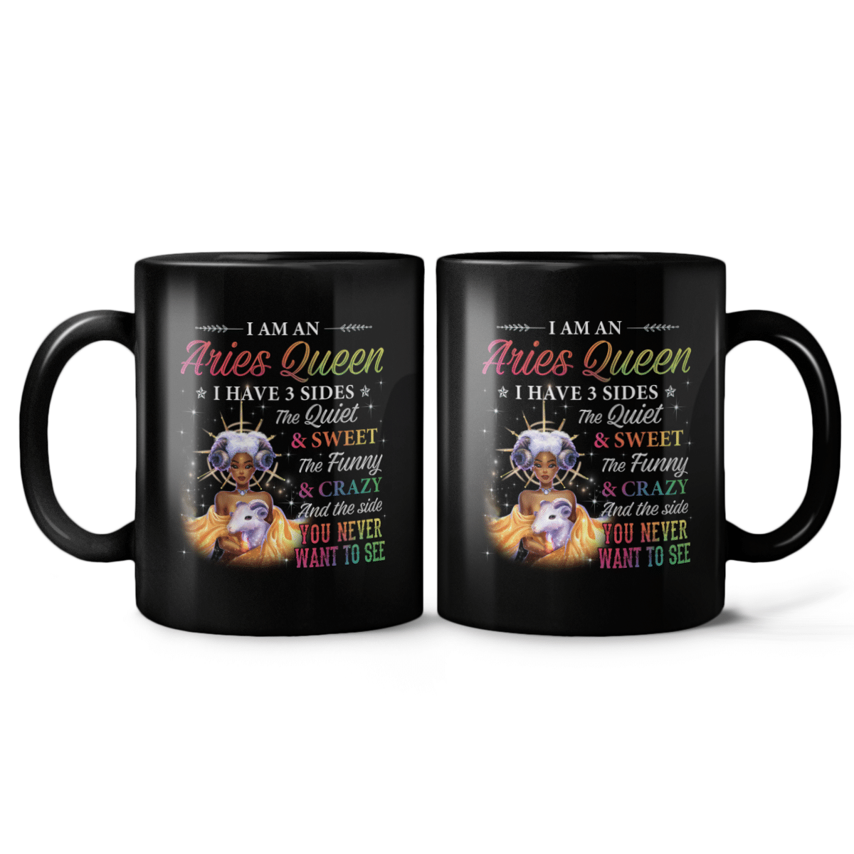 Zodiac Mug Birthday Gift For Black Girl Zodiac Mug I Am A Aries Queen Mug