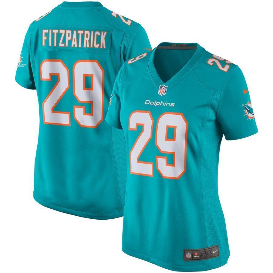 Minkah Fitzpatrick Miami Dolphins Wogame Aqua 3D Jersey