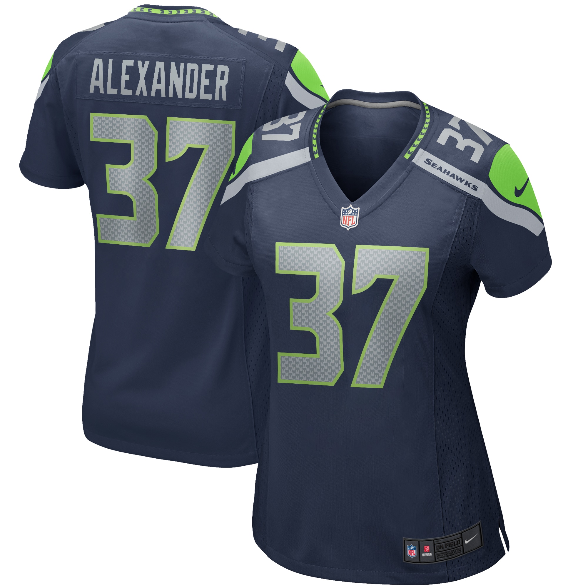 Shaun Alexander Seattle Seahawks Women's Game Retired Player Jersey – College Navy