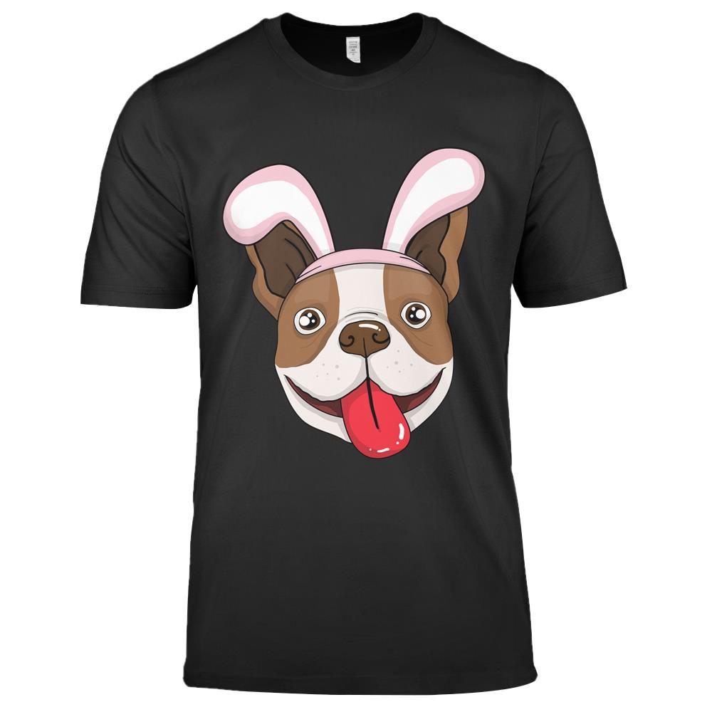 Cute Easter Bulldog Dog Bunny Ears Rabbit Premium T Shirts