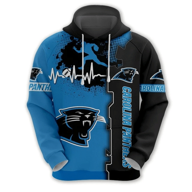 Carolina Panthers Beating Curve And 47 Unisex 3D Hoodie Gift For Fans