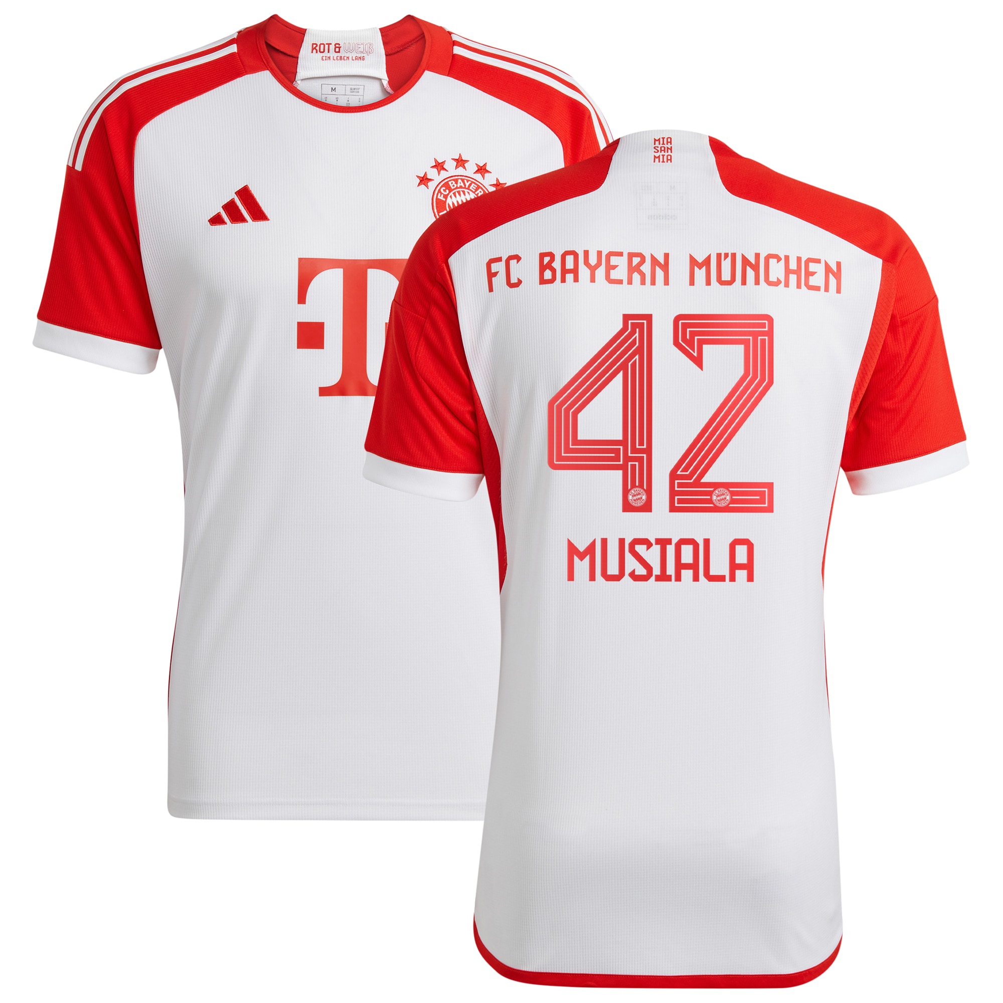 Jamal Musiala Bayern Munich Youth 2023/24 Home Replica Jersey – White