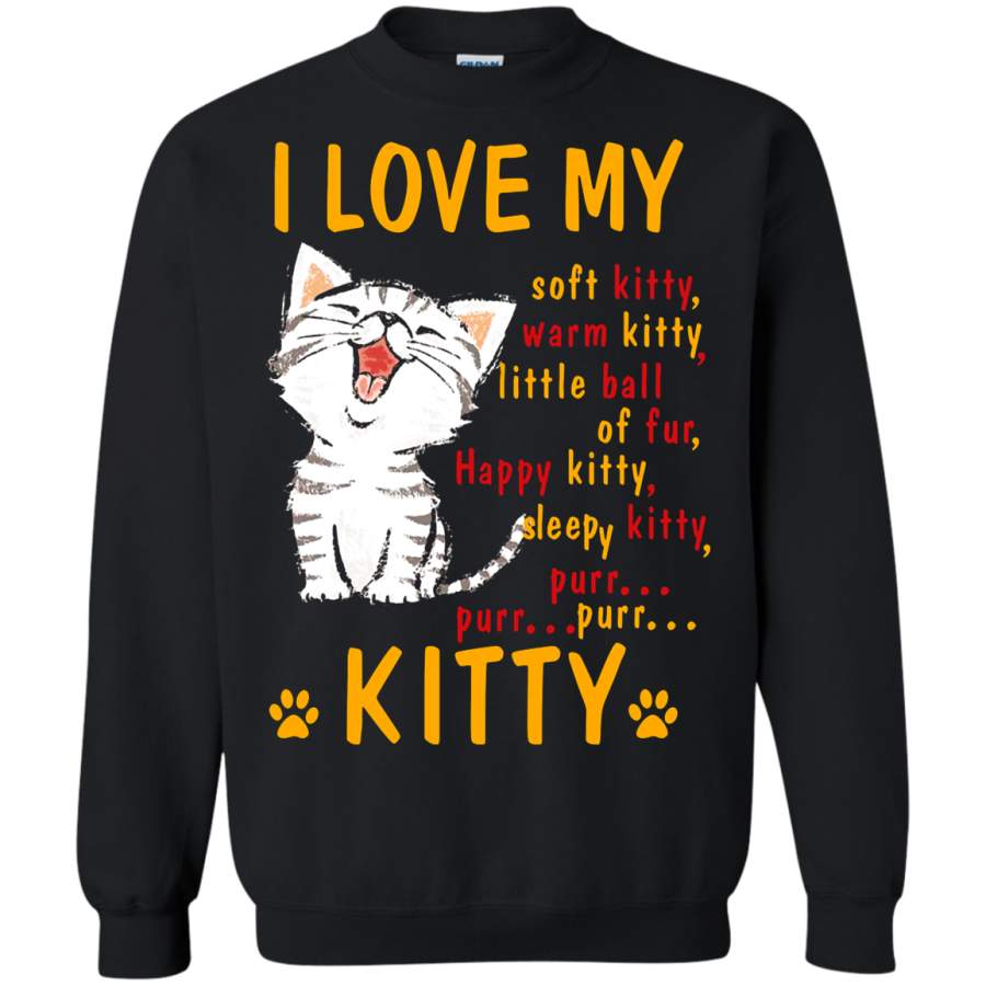 AGR I Love My Kitty For Cat Lover Cute Cat Sweatshirt