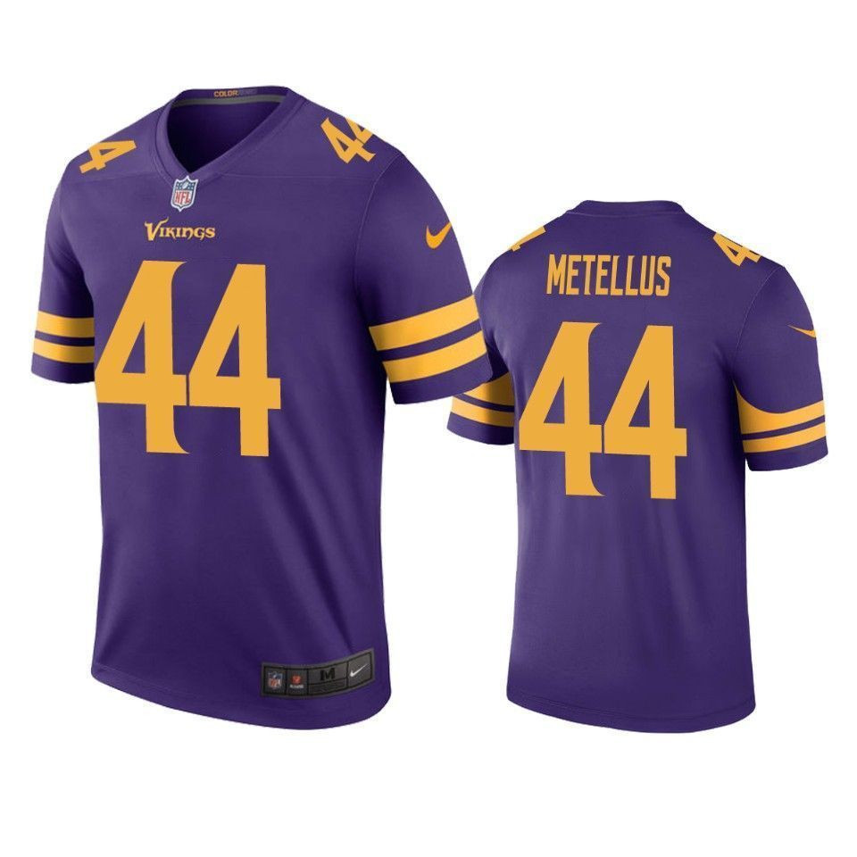 Minnesota Vikings Josh Metellus Purple Color Rush Legend 3D Jersey