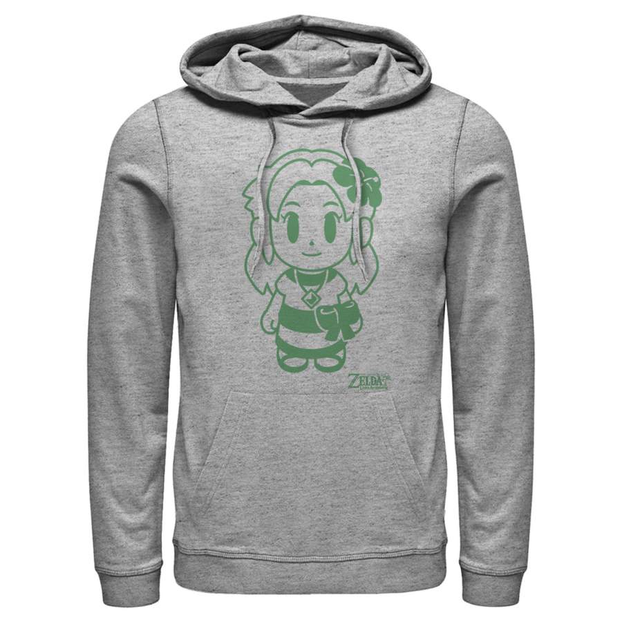 Nintendo Men’s Legend of Zelda Link’s Awakening Sleek Marin Avatar  Lightweight Hoodie