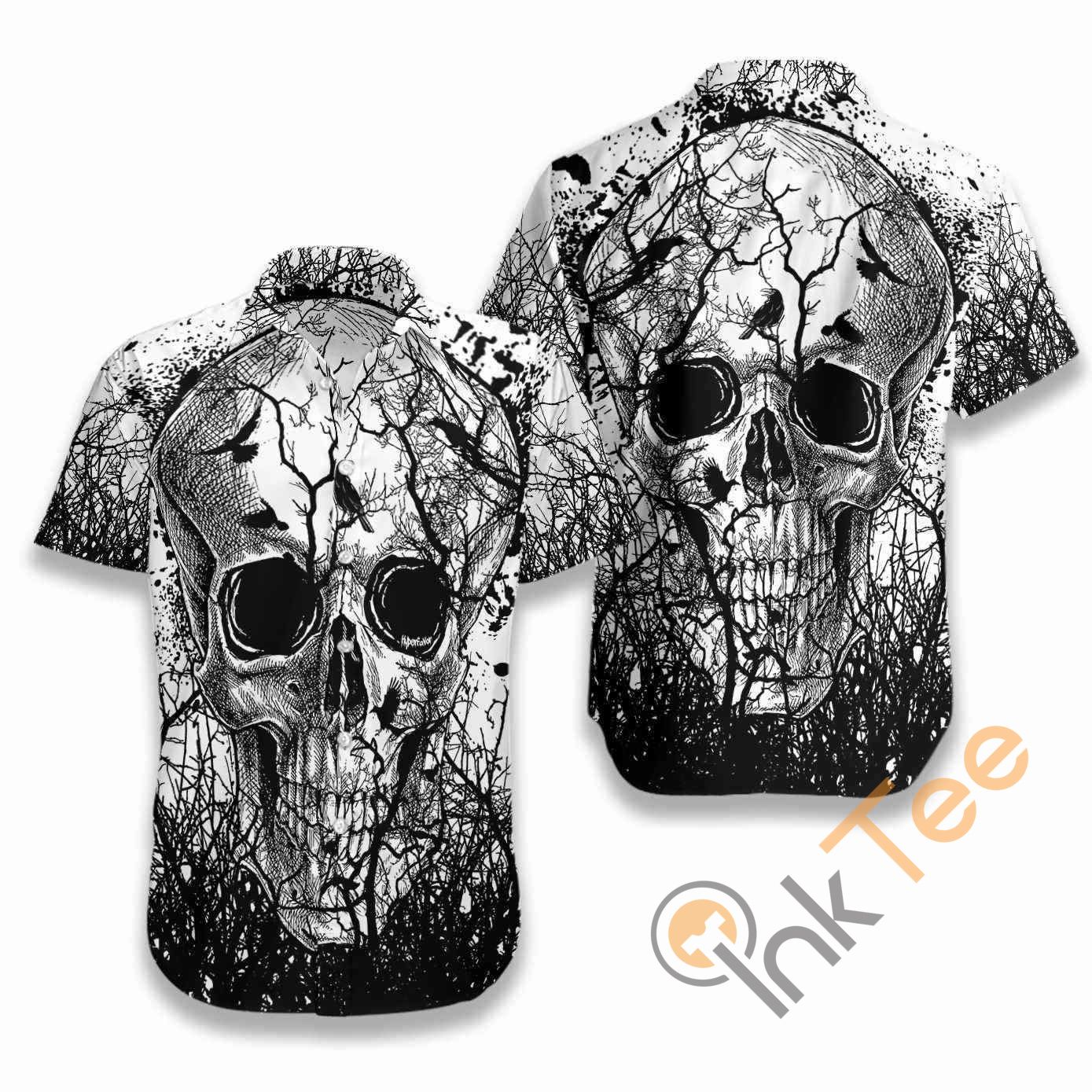 Skull Crow Hawaii Shirts Ha103140