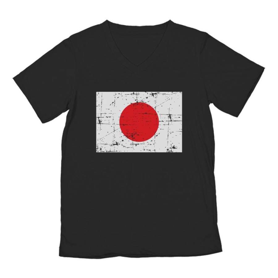 Vintage Japan Flag V-Neck T-Shirt