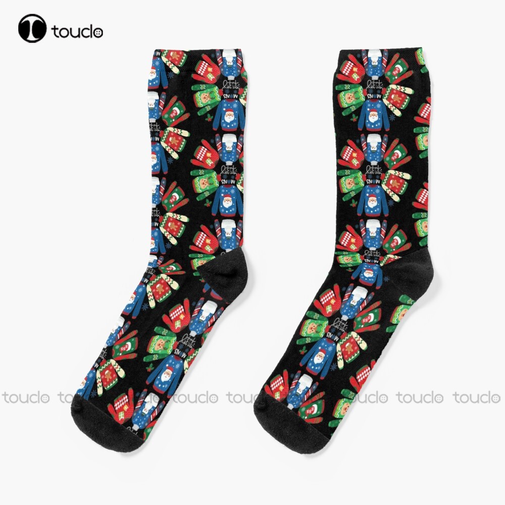 Christmas Ugly Sweaters Socks Custom Women Socks High Quality Cute Elegant Lovely Kawaii Cartoon Sweet Harajuku Cotton Girls Art alx