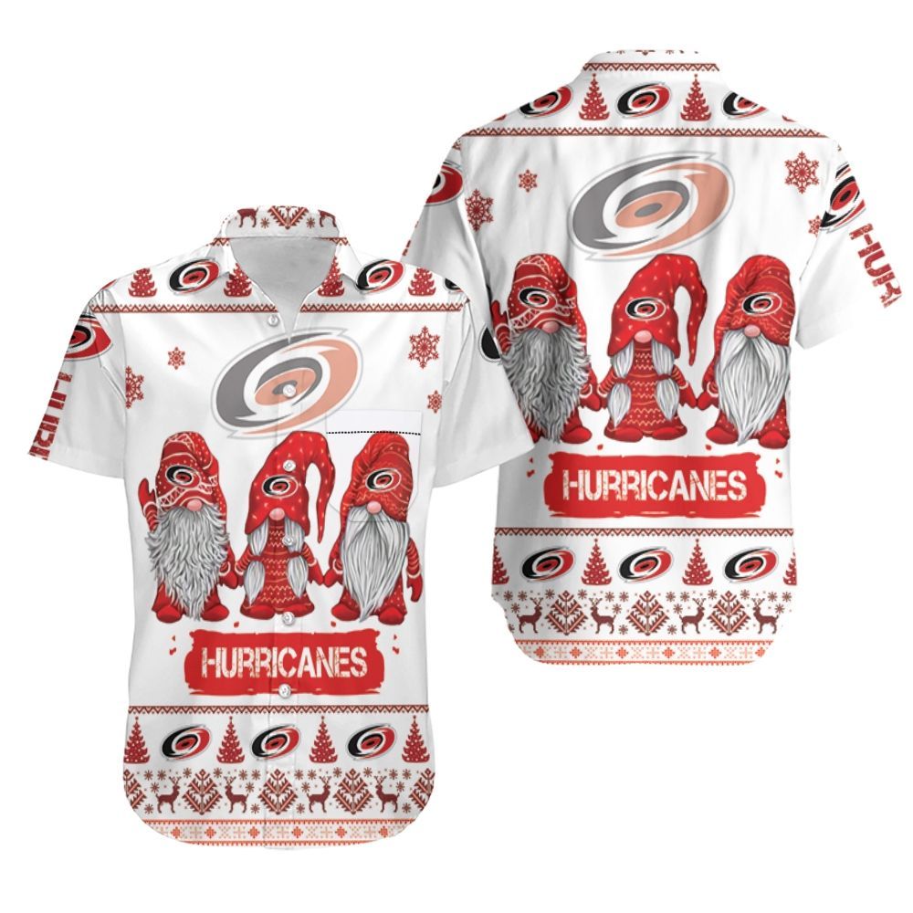 Christmas Gnomes Carolina Hurricanes Ugly Sweatshirt Hawaii Shirt Ha16774