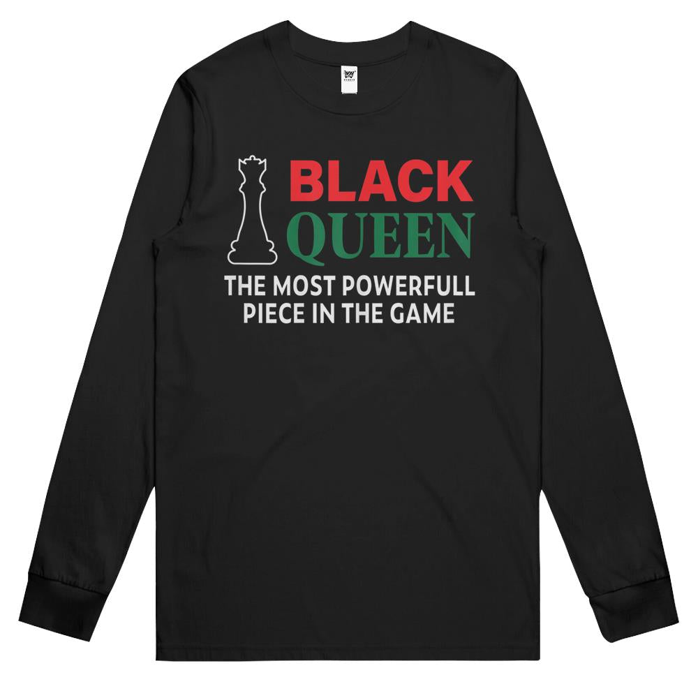 Womens Black History Month Kids Proud African Pride Black Queen Long Sleeve T Shirts