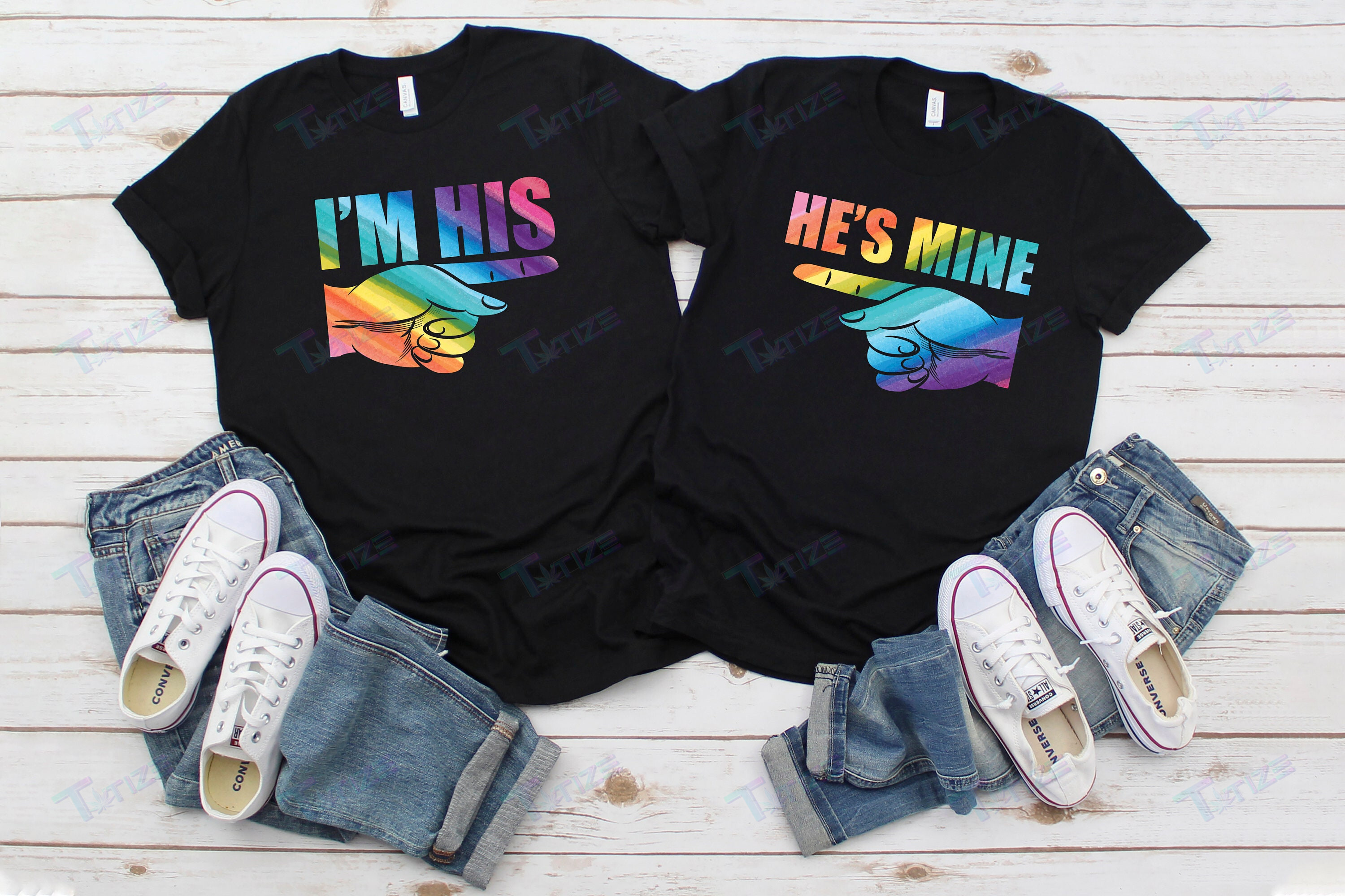 I’M His He’S Mine Lgbt Couple Matching Shirt Graphic Unisex T Shirt, Sweatshirt, Hoodie Size S – 5Xl