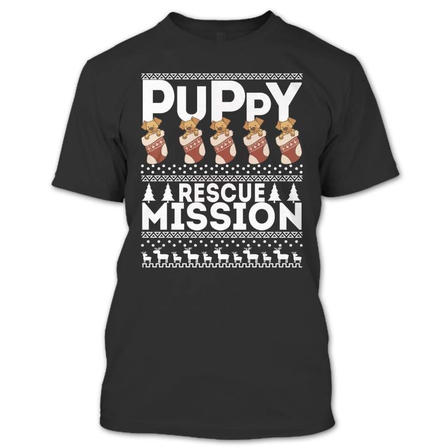 Puppy Rescue Mission T Shirt, Coolest Dog Lover T Shirt