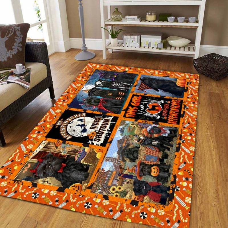 Affenpinscher Halloween Party D3108 Rectangle Rug