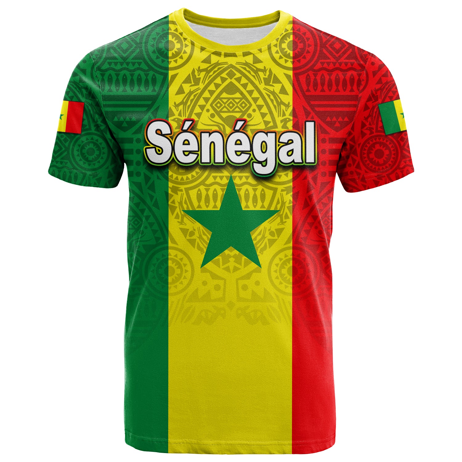 (Custom Personalised)Senegal T Shirt African Pattens Lt6