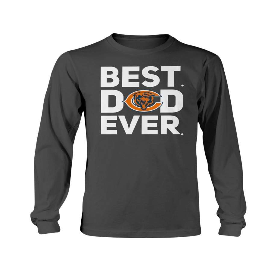 Perfect Best Dad Ever Chicago Bears Father’s Day Shirt G240 LS T-Shirt