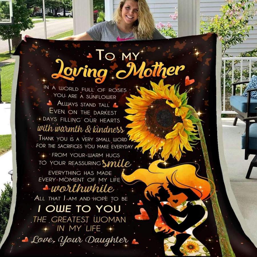 Blanket Gift For    Mommy The Greatest Woman In My Life