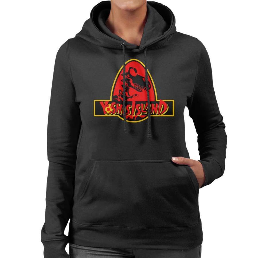 Super Mario Yoshis Island Jurassic Park Mix Women’s Hooded Sweatshirt