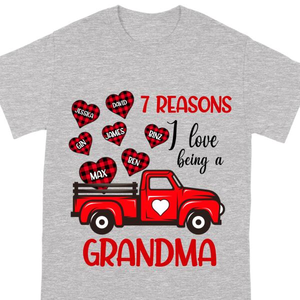 Personalized I Love Being A Grandma T Shirt, Unique Custom Christmas Gifts – Trending Personalized