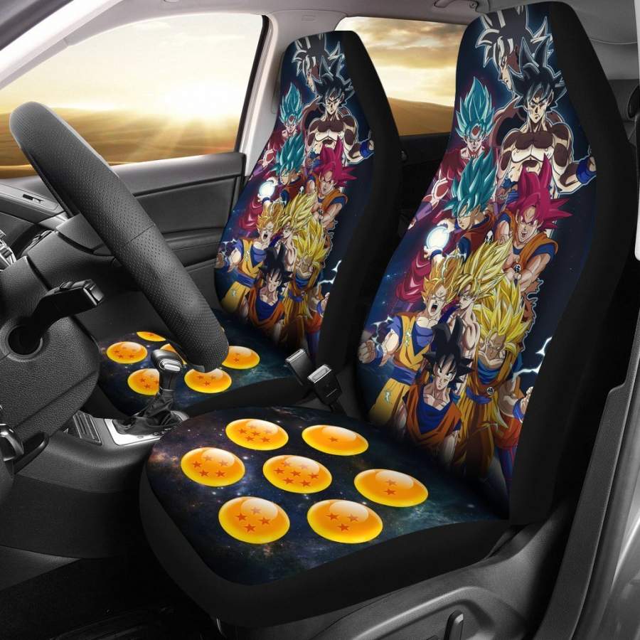 Songoku Dragon Ball Car Seat Covers