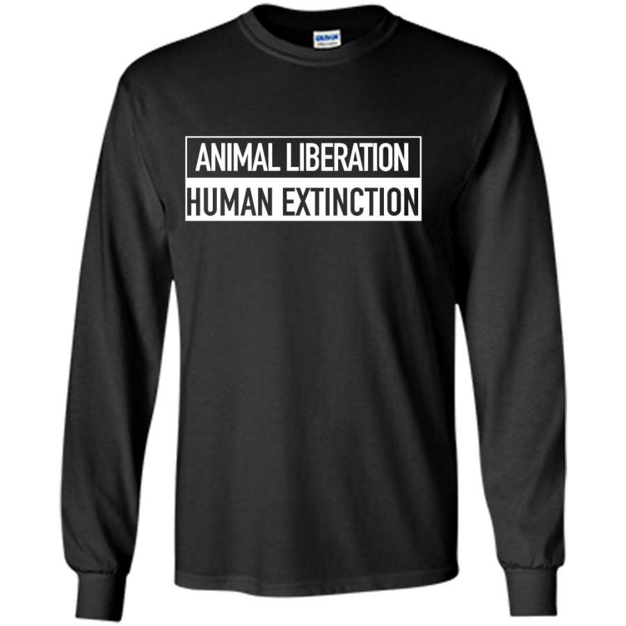 Animal Liberation Human Extinction – Gildan Long Sleeve Shirt