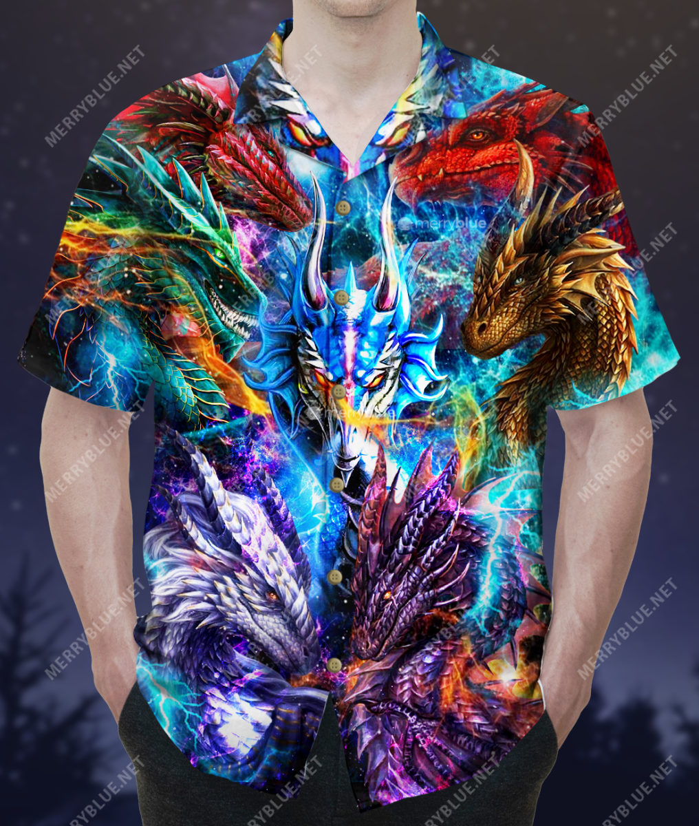 Dragons In The Galaxy Unisex Hawaii Shirt Ha32136