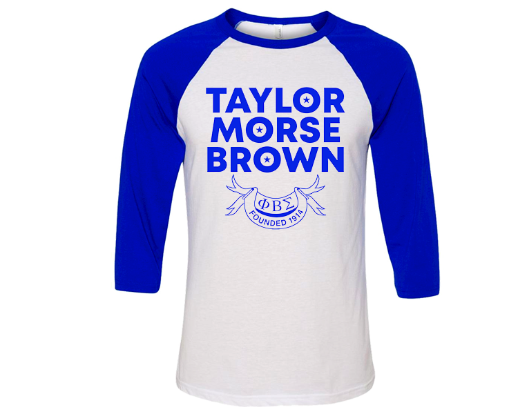 Phi Beta Sigma 2020 Founders Day Baseball Tee Design