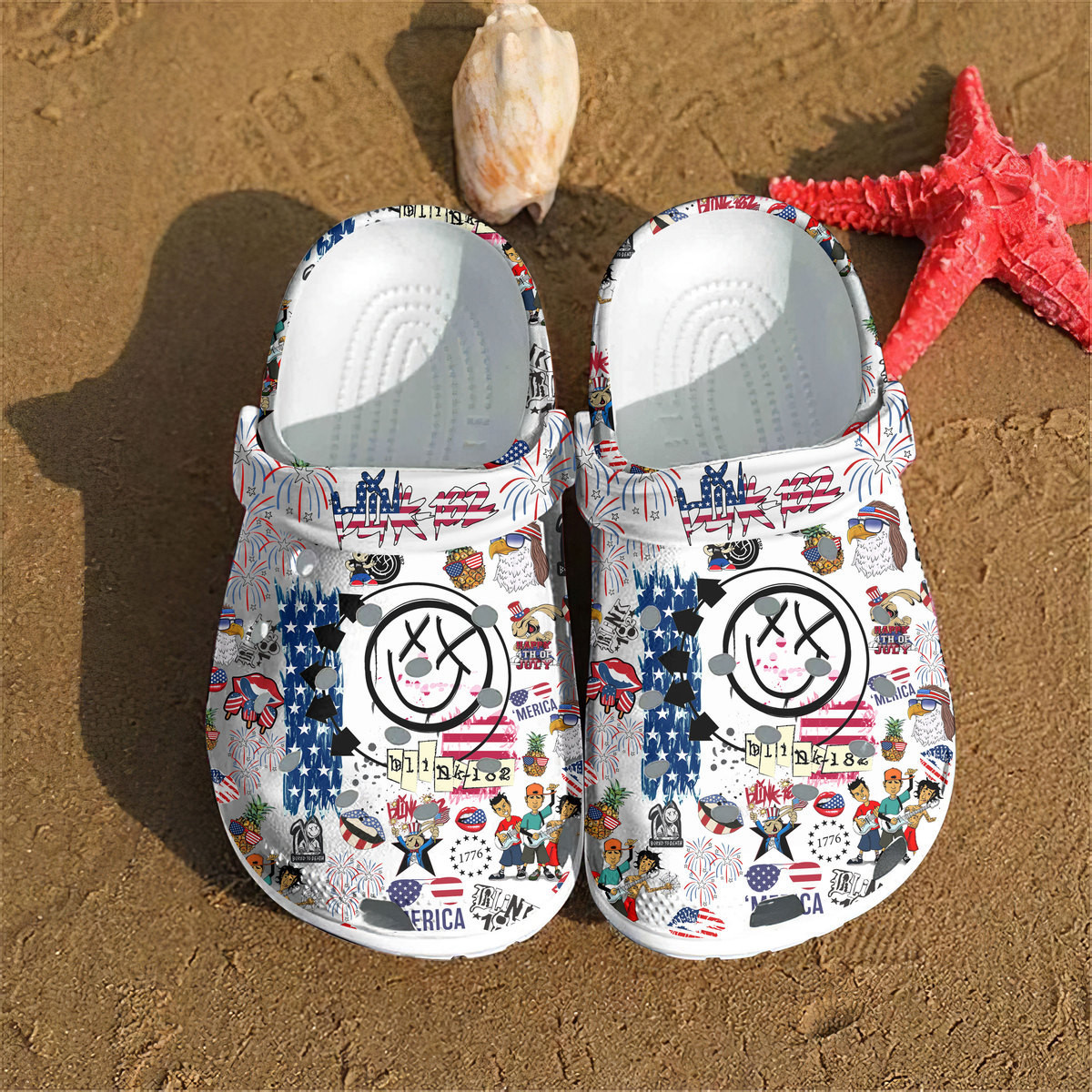 Premium Blink 182 Music Crocs Crocband Clogs Shoes Comfortable For Men Women and Kids 2