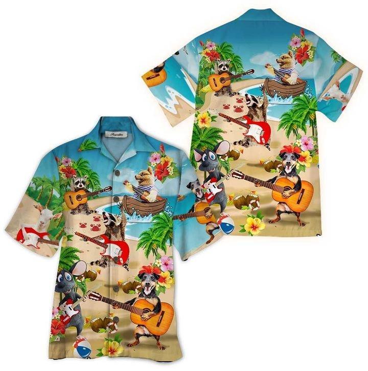 Animal Guitar Hawaiian Shirt | For Men & Women | Hw7269