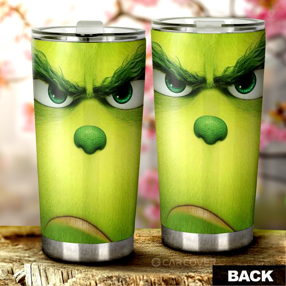 Angry Grinch Tumbler Cup Custom Car Accessories Christmas Decorations